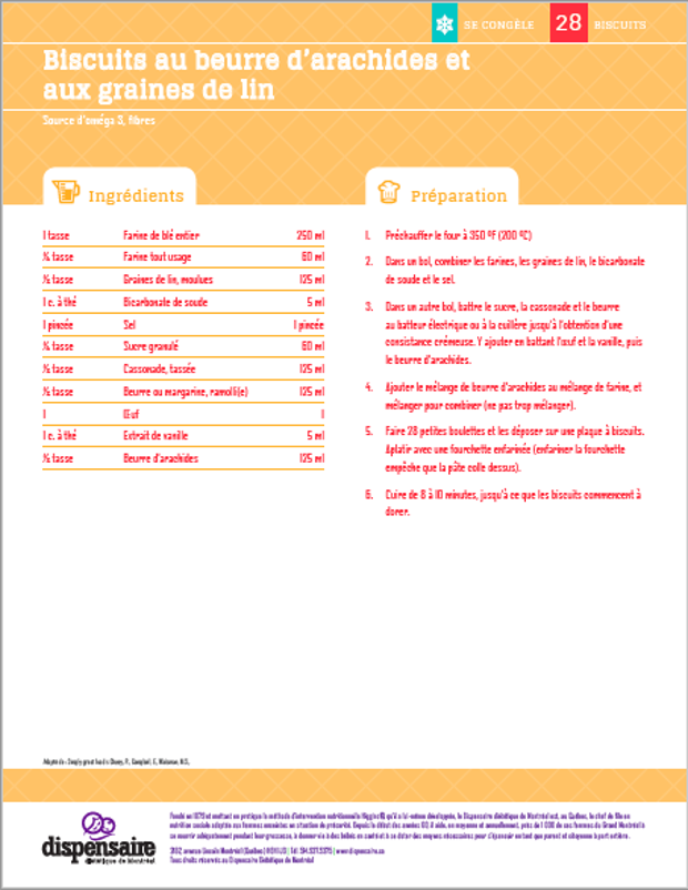 Peanut Butter and Flaxseed Cookies