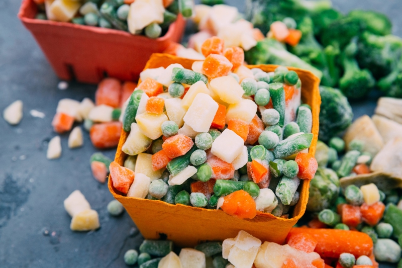 Cuire les légumes congelés: une étape incontournable